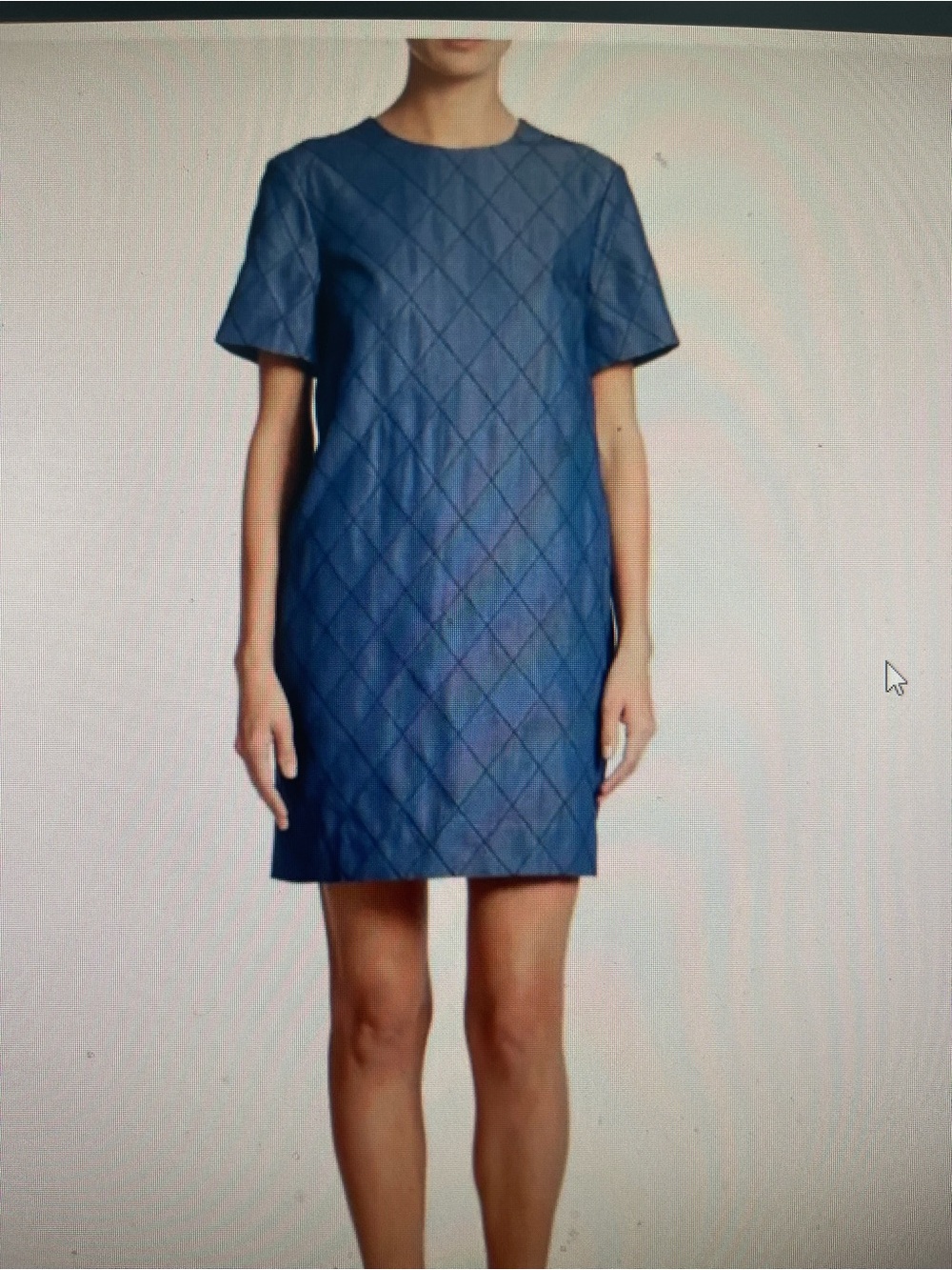 Kate Spade “Be Darling” Blue Quilted Chambray Shift Dress - Size 10